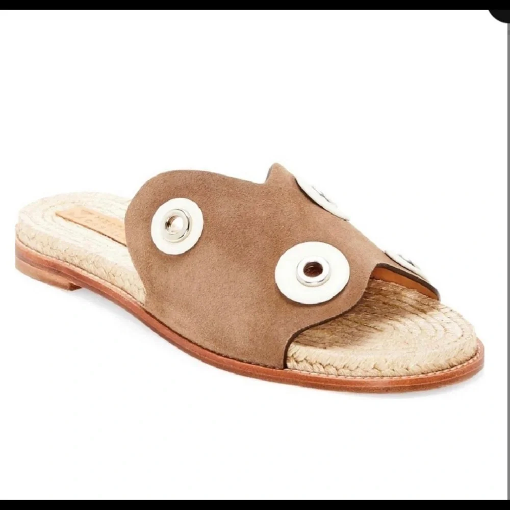 Mercedes Castillo Suede Slide Flat Espadri… - Picture 1 of 5